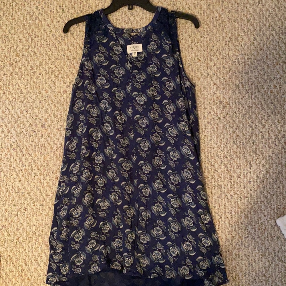 BLUE FLOWY DRESS
